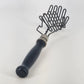 Double Wire Potato Masher Double Spring Action Black Wood Handle Farmhouse Tool