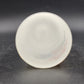 Norleans Vase Satin Frosted Hand Painted Glass Floral Clear Pedestal 11" Vintage