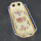 German Porcelain Celery Tray Cobalt Blue Gold Roman Ladies Scene 1900's Antique