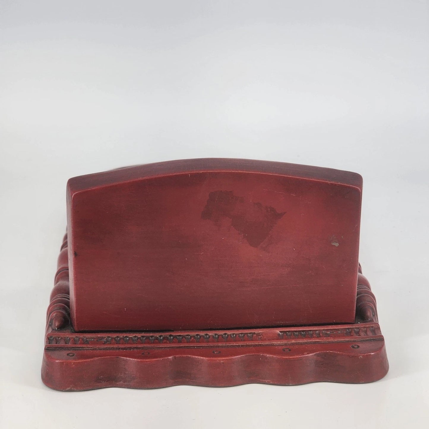 French Gilt Torchere Wall Sconce 2-Light Red Molded Metal Candelabra Anno 1698