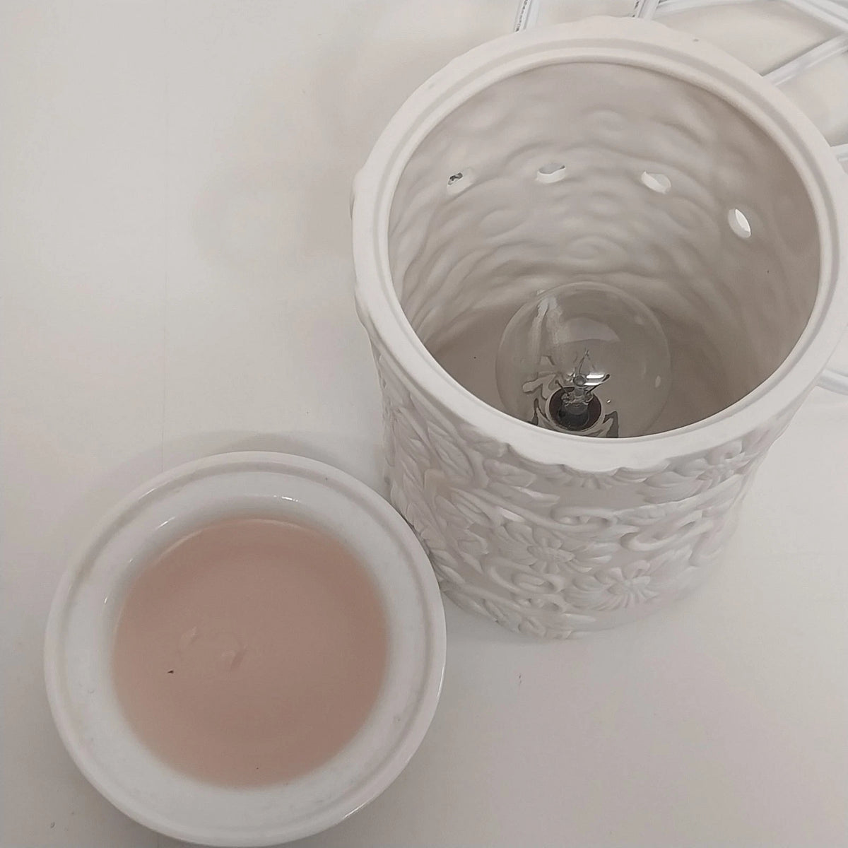 Scentsy Flower Vine Deluxe Electric Wax Warmer White Floral 1100-26978 Box China