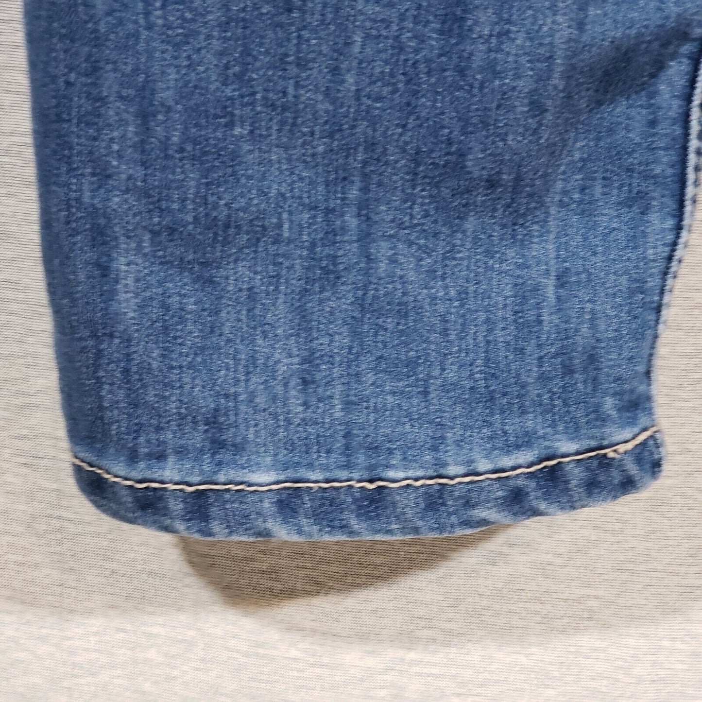 Christopher Banks Distressed Denim Jeans Size 14 Blue Stretch Embellished Women