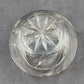 Antique Cut Crystal Hair Receiver Jar Silver Plate Lid 1920 Victorian Era