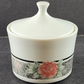 Corning Ware Sugar Bowl & Lid Silk and Roses Pattern 81-TY Microwaveable USA