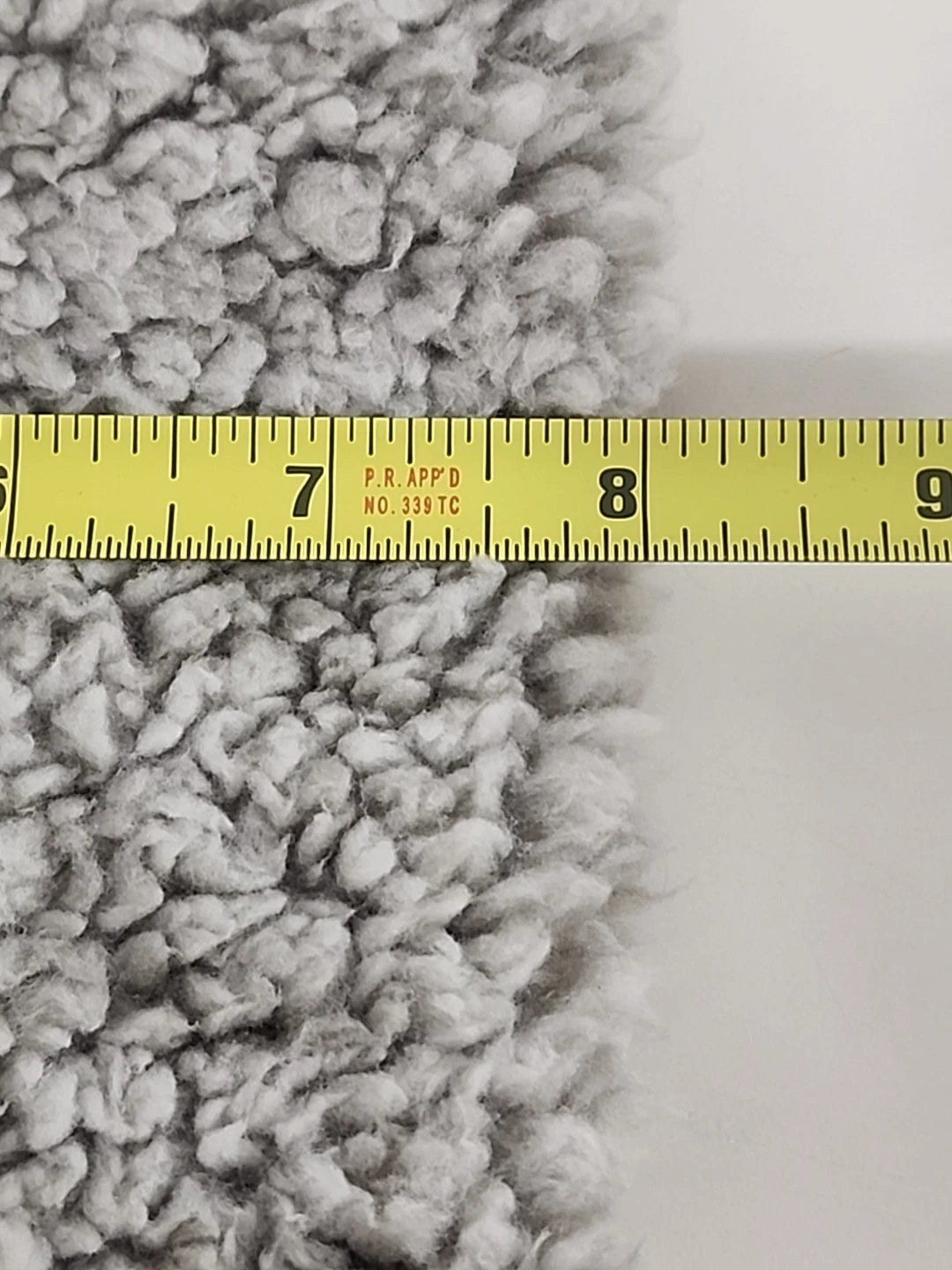 Sherpa Infinity Scarf Gray Plush Winter Neck Cowl 33"x8" Faux Fur Warm Loop Wrap