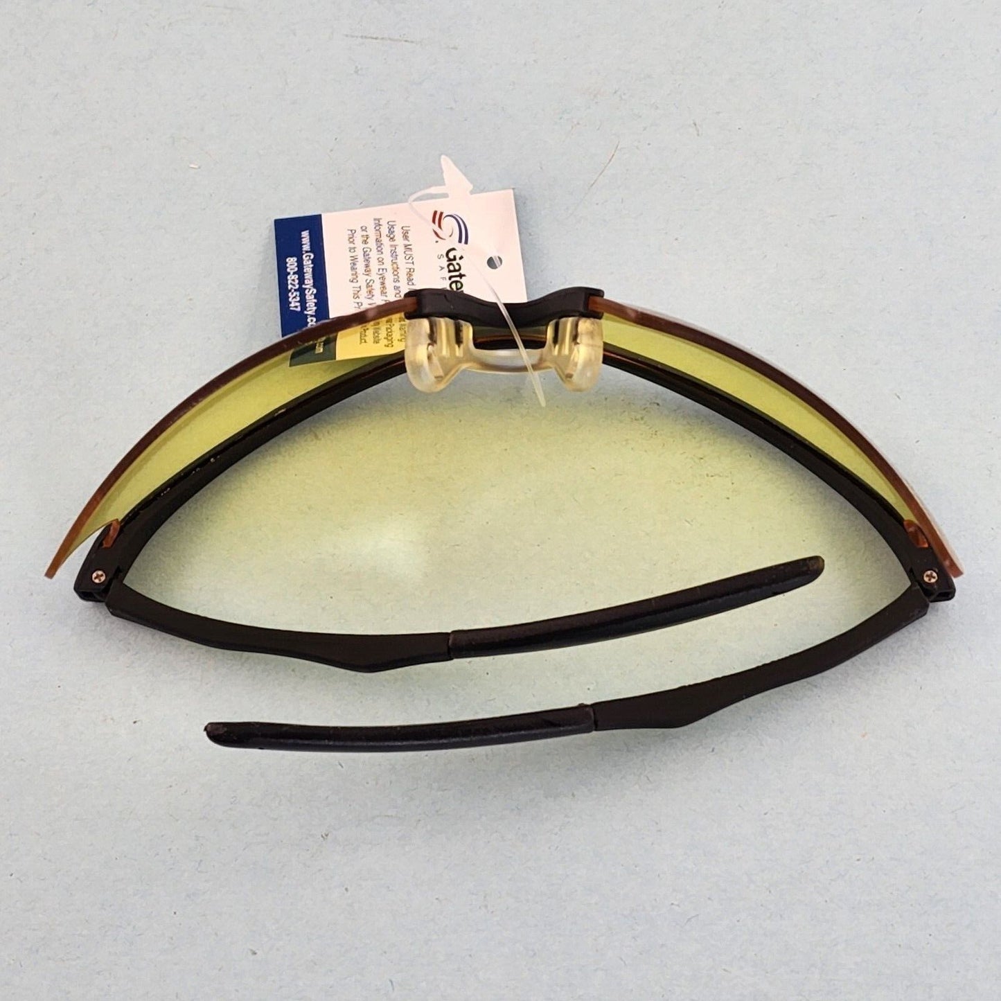 Cobra Safety Glasses by Gateway Black Frame Polycarbonate Lens Meets ANSI Z87 (Amber)