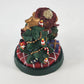 Christmas Stocking Holder Granduer Noel Bear & Tree Cast Iron Base Figural 4.75"