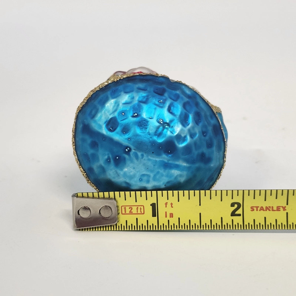 Northlight Blue Santa Snowman Glass Christmas Ornament 4.75" Holiday Decor