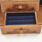 Linden Musical Jewelry Box Clock Giuseppe Studio 100 Vintage 11" x 6" x 13"h NOS