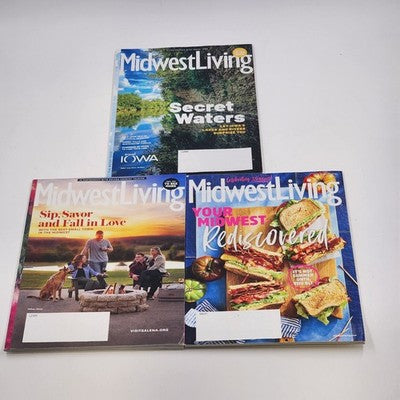 Lot of 3 Midwest Living Magazine May/June July/August Sept/October Editions 2021