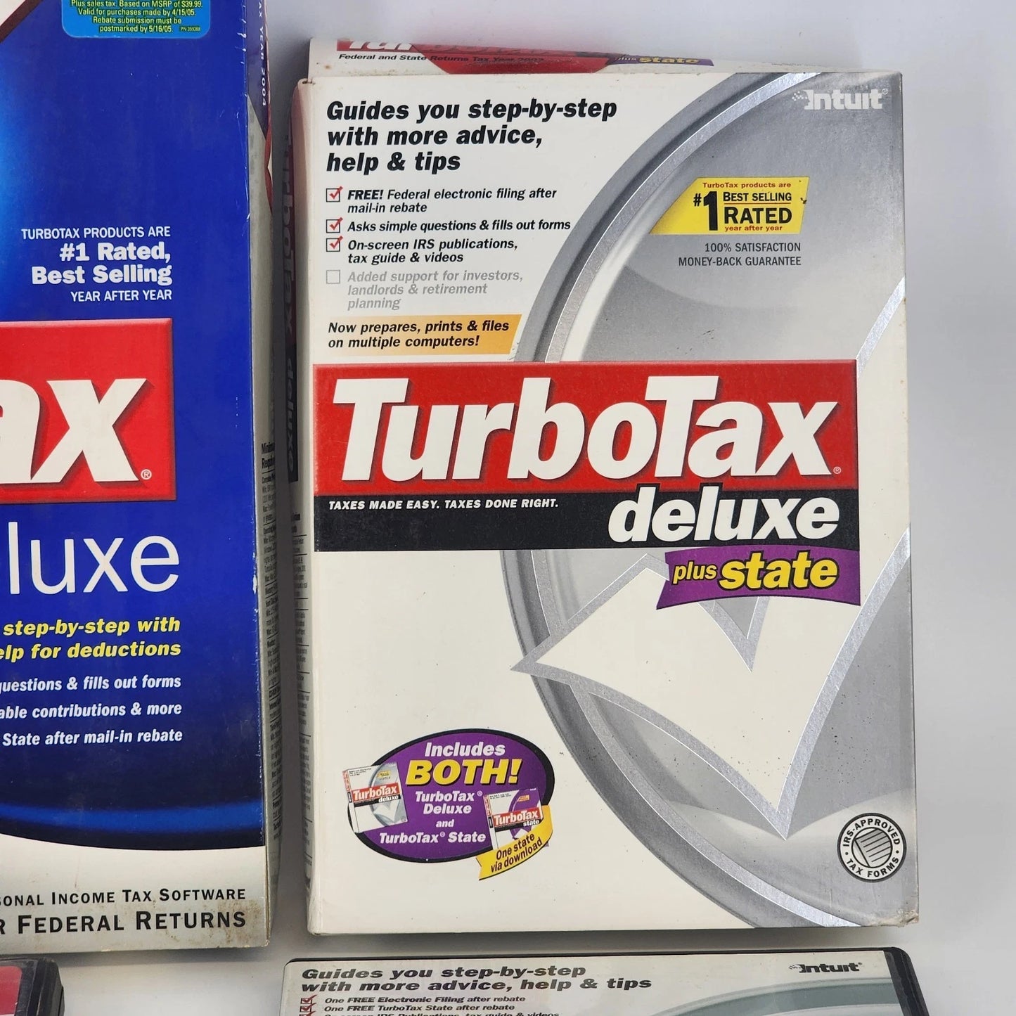 TurboTax Deluxe Software Collection 2000-2005 Intuit CD-ROM Vintage Computing