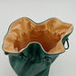 Princess Marcella Borghese Beige & Green Makeup Cosmetic & Craft Drawstring Bag