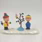 Hallmark Peanuts Charlie Brown 30th Anniversary 3 Pc Christmas Tree Figurine Set