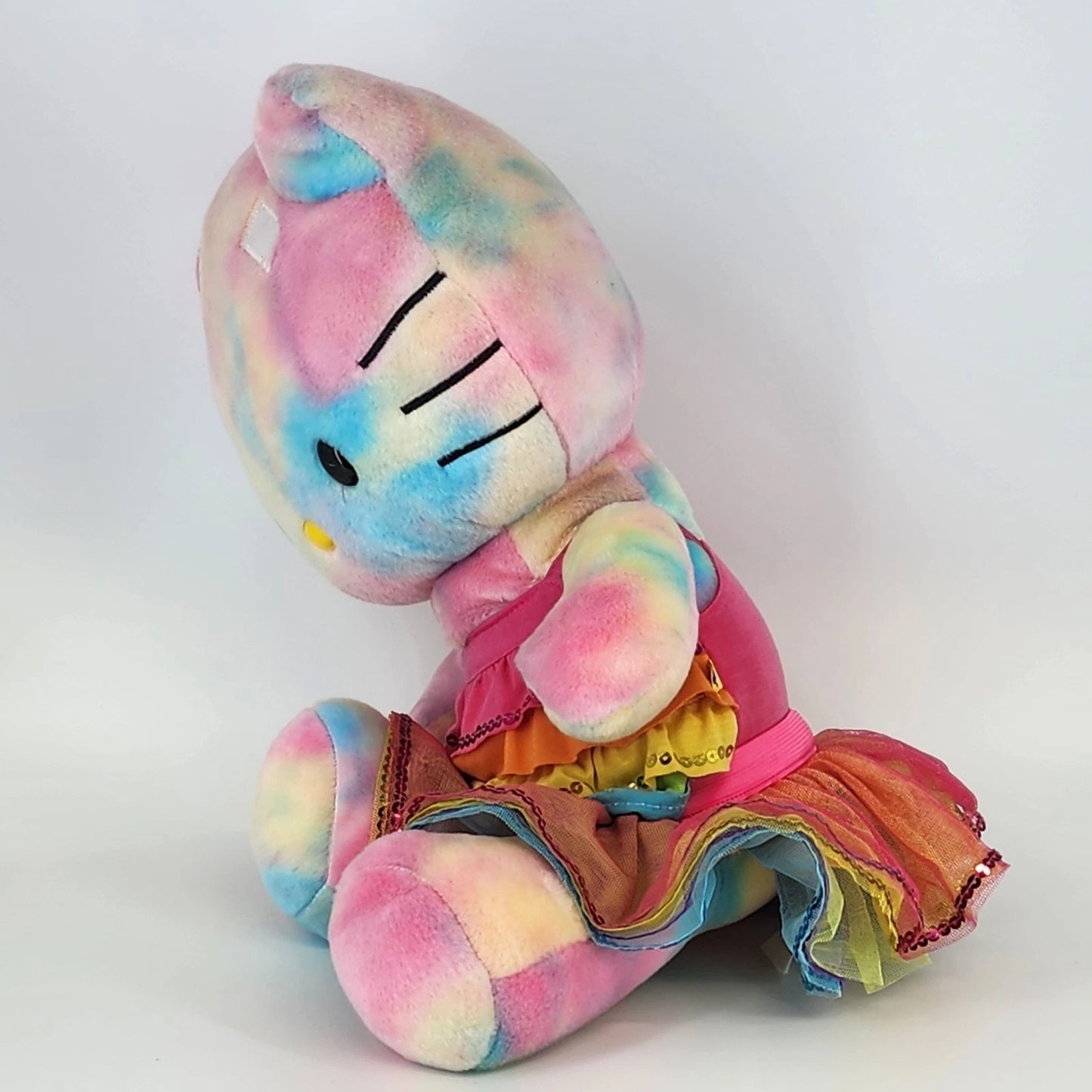 Build A Bear Hello Kitty Tie Dye Watercolor Pastel Plush 19" Sanrio Limited BABW