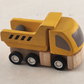 3 Plan City Wooden Toy Trucks Cement Dump and Crane Trucks 3" Long Rubber Tires