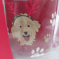2 Christmas Coffee Mugs North Pole Trading Co Red Dog & Footprint w Box