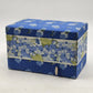 Marjolein Bastin Hobby Gift Denim & Daisies Fabric Sewing/Jewelry Craft Box Vtg