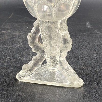Beads & Bark Novelty Vase by Northwood White Opalescent Goblet 1903 Antique