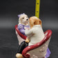 Applause Music Box Dogs Victorian Love Seat Plays My Funny Valentine Formal Vtg