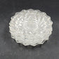 4 Fostoria Bread Butter Plates American Clear 6" Cubist Design Pressed Glass Vtg