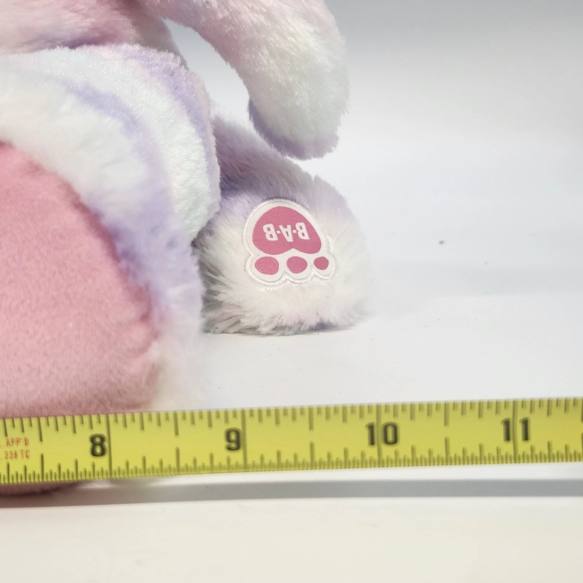 Build-A-Bear Pastel Swirl Kitty Cat Plush 15" Pink Purple Blue Stuffed Animal