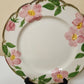 One Dinner Plate Franciscan China Desert Rose Pattern Green Border USA Vintage