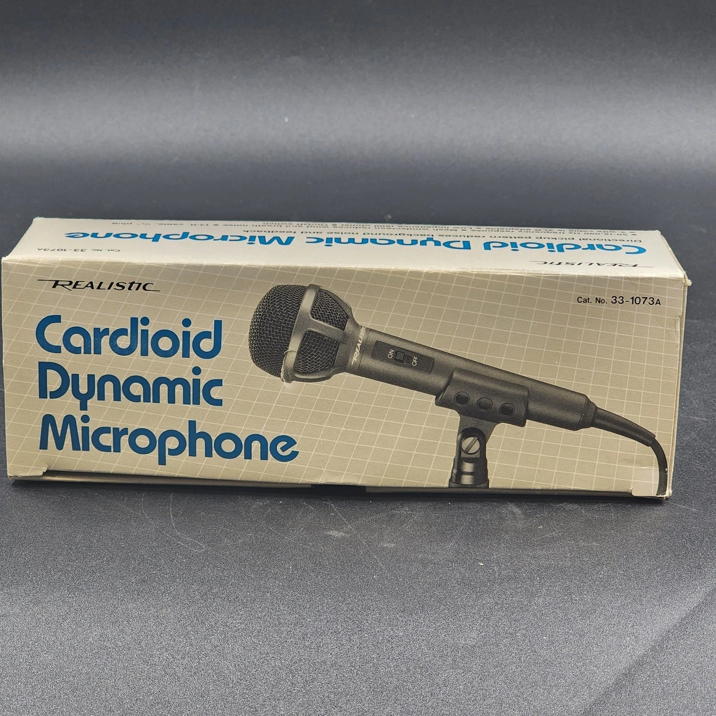 Realistic Cardioid Dynamic Microphone 33-1073A Vintage Corded Mic NIB