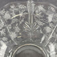 Flared Baroque 11.5" Clear Glass Bowl Fostoria Etched Chintz Pattern MCM Vintage