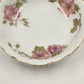 Rosenthal RC Monbijou Fruit Bowl Bavaria Pink Roses Gold Scalloped Edge