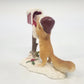 Christmas Squirrel Figurine 4.25" Santa Hat Mailbox Top Collection #4709 Vintage