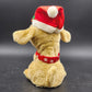 Gemmy Animated Golden Retriever Singing Christmas Plush Holiday Decor