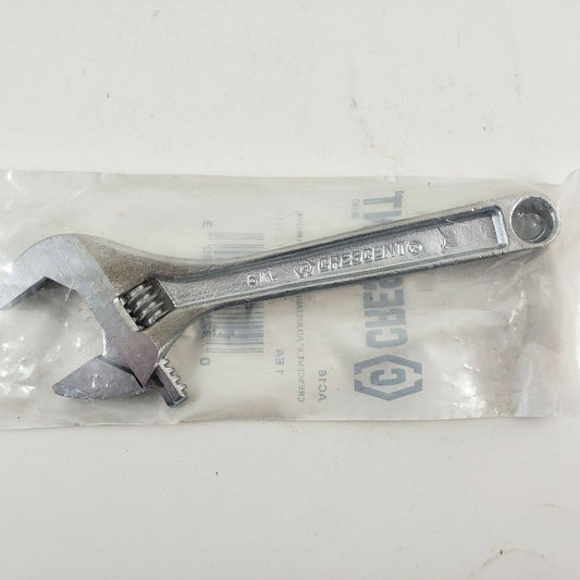 Crescent Brand Wrench Chrome Adjustable 6" Long AC16 Tools 1" Wide Throat