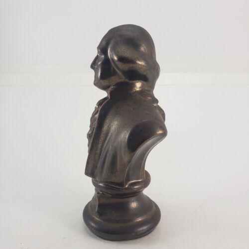George Washington Bronze Glazed Ceramic Bust F Jackson 6.75 Inch