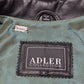 Adler Collection Leather Jacket Small Black Blazer Style Lambskin Belted