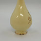 Golden Ware Bud Vase 22K Gold Lotus Floral Yellow Ceramic 9" Vtg Fluted Crazed