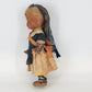 Spanish Catalonia Souvenir Doll Traditional Mantilla Lace Senyera Sash 13" Vtg