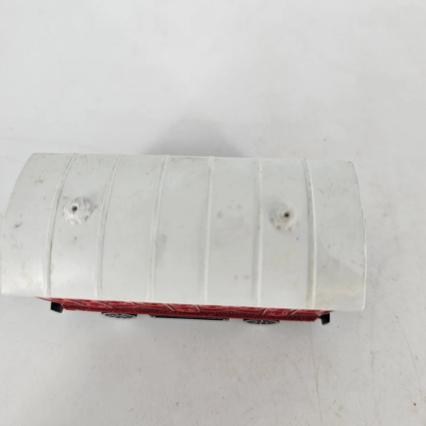 Majorette ECG Train Car Passenger Coach Red 1.87 Scale France 2.75" Vintage