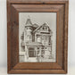 Victorian House by Martin Tang Computer Print San Francisco Brown Pine Frame