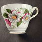 Regency Bone China Tea Cup Christmas Rose Pattern Gold Trim Made in England