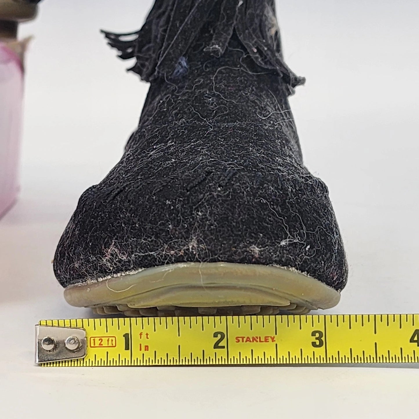 Shoes of Souls Black Fringe Moccasin Ankle Boots Women Size 9