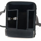 Gray Camera Bag Shoulder Carry Case 3 Compartments Adjustable Strap 8x4x9.5"