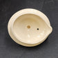 Sadler Teapot Fruit Design England White Gold Trim 6" Wide x 4" Tall + Lid Vtg