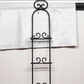 Black Steel Bar Plate Rack Wall Mount Kitchen Vertical Holds 6 Plates 51" Tall