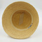 Rike's Natural Straw Summer Sun Bucket Hat Crochet with Natural Lined Ribbon Bow