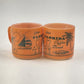 Set 2 Florida Coffee Break Vintage Souvenir Orange Mugs 3" by Federal Glass Co