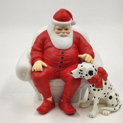 Department 56 Santa Winter Silhouette Dog’s Best Friend Dalmatian Figurine 1996