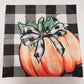 Lot of 4 Fall Pillow Shams Pumpkin Harvest Buffalo Plaid Orange Throw Covers