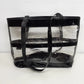 Mary Kay Clear Vinyl Tote Bag Black Patent Trim Large Shoulder Consultant Bag