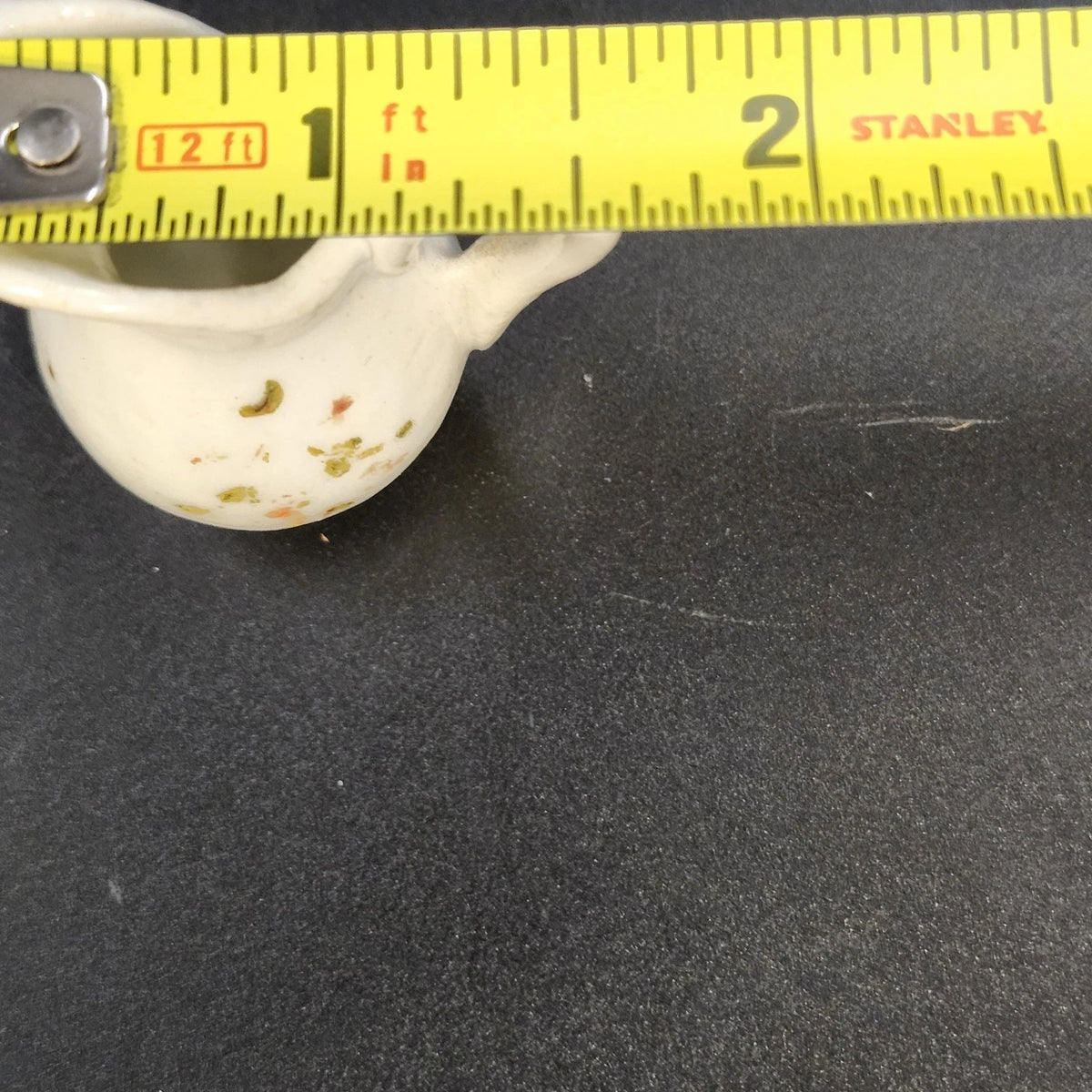 Mini Porcelain Doll Tea Set Creamer Sugar Bowl Lidded Cup Floral 1.5" Vintage
