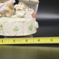 Artmark Teddy Bear Rainbow Porcelain Rotating Music Box Over the Rainbow 5.5"
